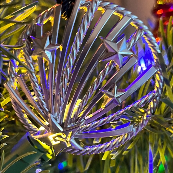 David Yurman Starburst w/ dangle black cord. Don as Necklace/Ornament - Picture 6 of 10